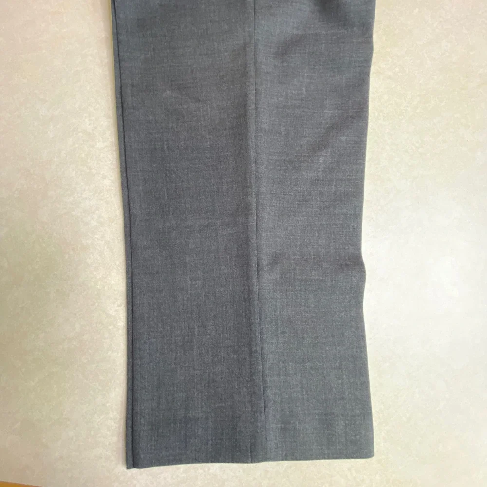 Lauren Ralph Lauren Mens 36W 30L Dress Pants Charcoal Gray 100% Wool-Lightweight